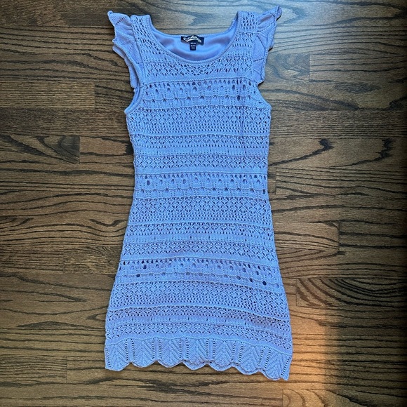 Freshman 1996 Other - Nordstrom Girls Purple Crochet Sleeveless Summer Dress - size 8/10